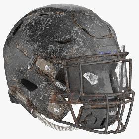 3D Football Helmet Riddell SpeedFlex Rusty model